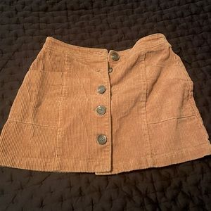 Corduroy mini skirt